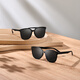 MIJIA XIAOMI POLARISE SUMPERRES SUNGLASSES LURGES SUMPRES SHANDE Cadre carré Anti-Ultraviolet Pro Nylon Style Square Frame
