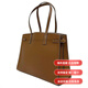 Tory Burch Robinson Satchel Fashionable y Simple Leather Tote bolso bolso bolso de compras Bolso de un solo hombro paquete básico (bolsa + bolsa de polvo)