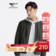 Seven Wolf Jacket Men's Spring Baseball Wool Wool Color Jacket Color Business Casual Casual Warm Proponfir Top 201 (verde oscuro) 185/100a (xxxl)