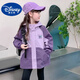 Disney (Disney) Girls' Jackets Spring and Autumn 2025 New Children's Fashionable Girls Autumn Jacket Hooded Autumn Jacket Top Purple Bow Spring and Autumn Style No Cotton Jacket 160 Recommended height is about 150 cm