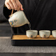 Xinyu Li Ru Kiln Tea Set Complete Set High-End Souvenirs Housewarming New Home Moving Gift Father's Birthday Gift Men's Practical