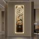 Entrée Horloges d'entrée et légères horloges d'art de luxe et horloges salon sans trous 2025 Nouvelle horloge peinture suspendue avec des lumières par 1371 30 * 90cm