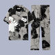 Ttpmer Herren-Sommerpyjama kurzärmelige lange Hosen Dünne große Home-Kleidungsstückset G3881 Blau (kurzärmelig) 180 xl [Empfohlen 120-140jin [Jin entspricht 0,5 kg]]]