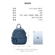 Hush Puppies women's bag new trendy leather backpack women's simple work commuting backpack fashionable casual travel bag official black