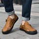 Spider King Großgröße Baotou Cave Schuhe Herren Sommer Anti-Rutsch-Anti-Odor Zwei-Wear Leder Sandalen Daddleder Ledersandalen ZT-867 Rotbraun 38