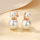 Qlady Imitation Pearl Ear Clip Women's No-Ear Hole Temperament High-end Earrings 2025 New Light Luxury Earrings Birthday Gift