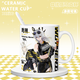 Kyt Swimsuit Phoebe Canterella Zanne Summer Battle Linkage Peripheral hochpräziser Becher Wasserbecher Kaffeetasse [weiße Single-Tasse] TJ4873 Exquisit [Muk] + Coaster + Löffel
