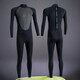 Sanqihu wetsuit full set of one-piece 3MM winter swimming warm jellyfish suit surfing swimsuit men's suit 2-piece set - wetsuit + socks L 105-125Jin Jin equals 0.5 kg