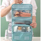 JCZS German brand makeup bag for women portable large capacity storage bag new folding travel skin care products toiletries box beige-dry and wet separation