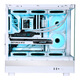 SAMA Jinghong white ATX sea view gaming computer main case 270 panoramic/double-sided glass/support 360 water cooling/9 fan positions/427mm long graphics card/U2+U3