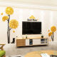 Kreativer Löwenzahn-Fernseher-Hintergrund Wandaufkleber Wohnzimmer Wanddekoration Schlafzimmer Raumlayout 3D dreidimensionaler Aufkleber Selbstklebend 3294B Himmelblau klein