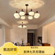 Aozzo Livrée Medium Living Chandelier 2025 Nouveau Persimmon Light French Retro Hall Master Light Light Magic Bean Éclairage [Homme [série] Salle de vie et de salle à manger TCLE9793