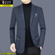 Woodpecker light luxury men's casual suit for middle-aged men 2025 spring and autumn new style small suit jacket versatile anti-wrinkle top 1911 navy blue L recommended 130-150Jin Jin equals 0.5 kg