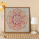 
Shantoulin Village Chinese style Songjin Pearl Painting DIY Material Pack Mother's Day Event Intangible Cultural Heritage Handmade Gift Sense Decoration Painting LL13571 [Full Color Injection Painting] Give some diamond pen 40*40cm thick solid wood inner frame + beautiful outer frame