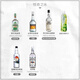 Aobeck Long Island Cóctel Bebévera TEQUILA Vodka Gin Ron Fruit Vino 700ml 6 Botellas Combinación Agua de sorpresa