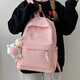 ins cream-based schoolbag girl junior high school students with high appearance and niche college students with niche design sense Jian Xin 6625 white + pendant