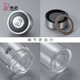 
HEENOOR SINO single-layer glass cup for men and women car portable thickened heat-resistant water cup simple household large capacity tea cup lift ring cup lid-695ml-large capacity with filter mesh
