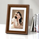 Jinlongxing wooden photo frame 6-inch wedding photo baby photo frame wall hanging couple photo wall combo frame walnut color-9906-2-Manufacturer direct post
