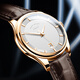 Bohman German certified brand watch men's mechanical watch fully automatic men's watch luminous waterproof ultra-thin temperament men's watch [collector's version 3882] belt rose white 42mm