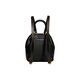 Coach (Coach) 23 Kordelschnallen Schließung Cowhide Leder -Rucksack Medium Damen Black Basic -Paket (Bag + Dust Bag)