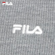 FILA 斐乐官方女士编织衫2025冬季新款休闲宽松连帽拉链毛衣开衫 烟花云灰-MG M 165/84A/M