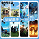 XMSJ Dragon Trainer Mobile Case Apple 15 Huawei Mate60 Hiccup iPhone 16 Promax Xiaomi 14 KSB4877 Dragon Trainer - White antiguo - Líquido lateral Líquido 15 Promax