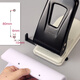 
KW-triO heavy duty double hole puncher 65 sheets 4 loose leaf paper four hole puncher 40 sheets binder solid cutter head Medium/double hole [20 sheets] 9738 black