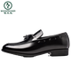 Woodpecker Matte Cost Chaussures en cuir masculin Flat Shine Flat Forme Formelle Point Toed Mariage Casual Wedd