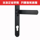 XMSJ aluminum alloy single point door lock break bridge aluminum door lock 8525/9230 aluminum alloy door swing door handle plastic steel lock A model 92 middle and lower distance 115 35-45MM universal type without key