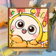 Cute Cartoon Eggman Party Digital Oil Painting DIY Hand Painting Painting Color Filling Acrylic Hand Filling Children's Oil Painting SJ13701 20*20cm Stretched and Thickened Solid Wood Inner Frame Highlight Paint+Canvas+