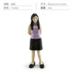 
Simulation character model grandparent mother dad boy girl baby static doll ornament toy landscaping T15833 girl 32g