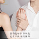 CHOMEL KINSEY Sansheng III 999 sterling silver pair ring high-end light luxury niche design couple ring 520 Valentine's Day gift 999 sterling silver Sansheng III couple ring female open ring