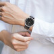 
TIAN WANG watch business casual fashion belt Roman dial date display quartz watch men's watch women's face couple's watch gift black disc black strap men's watch GS3886S/D-B-A