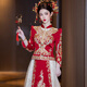 XiUhe Familie [Orientaler vereinfachter Stil] XiUhe Hochzeit Hochzeit Hochzeit 2025 Neue Braut Hochzeit Chinesisches Hochzeitskleid Kleiner Mann kommt heraus