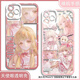 Comic 2d periphere humanoide Computer Angel Heart Xiaoji Angel Eye Mobile Fall ist für Huawei Mate70 Angel Eye Transparent Case K12119 iPhone 16 Pro Max geeignet