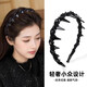 Crystal headband light luxury women's 2025 new high skull hair hole headband with toothed anti-slip hairpin birthday gift for girlfriend