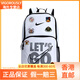 NIKE [customized bag] 3BRAND series letter printing Polyester (polyester fiber) Backpack Backpack Shoulders Laughing Cat
