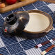 cocostyle original Wangu Shao hand-painted stewed meat Jing Maple Leaf Casserole Wide body earth pot hot pot earth pot number 8 m3892 0ml