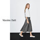 Massimo Dutti autumn new product 20205 women's clothing elegant and high-end simple style box pleated skirt 05257504 dark gray XS (34) (165/62A)
