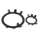 Xuanzhi Qualifizierte Rückzugsboot GB858 Runde Nussstopp Waschmaschine Sechs-Klauen-Anti-Loose-Waschmaschine Schildzeug Ring M10M12200 802