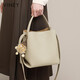 Montana West luxury high-end brand 2025 new crossbody women's bag large capacity high-end feel shoulder bag luggage bucket bag cold tea color