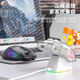 Attack Shark/Attack Shark X2 Bluetooth wireless mouse three-mode fully transparent E-sports game big hand wired and wireless dual-use RGB lighting effect csgo chicken lol fearless contract Attack Shark X2 white transparent