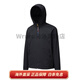 Salomon Modisay Aero Outdoor Waterproof Lightweight Hooded Zipper Long Sleeve Jacket Men and Women Black Black 2XL