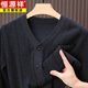 Hengyuanxiang Pure Wool Knitted Cardigan Men's 2025 Autumn and Winter New Thickened Middle-aged and Elderly Clothes Dad's Jacket 6888 Meter XL 180/96A150-165Jin Jin is equal to 0.5 kg
