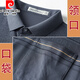皮尔卡丹（pierre cardin）爸爸夏装套装夏季冰丝中年男40-50岁老爸短袖t恤60中老年人70爷爷 蓝灰色+裤子 M 17080-110斤