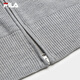 FILA 斐乐官方女士编织衫2025冬季新款休闲宽松连帽拉链毛衣开衫 烟花云灰-MG M 165/84A/M