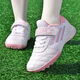 
WEIBUGE (WEIBUGE) Ronaldo's breathable children's football shoes teenagers boys and girls elementary school students and children TF broken nails Velcro training shoes 6199 white and blue Velcro 29