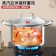 Cornbach soup pot thickened 304 stainless steel large capacity stew pot double-ear anti-scalding noodle pot 24cm induction cooker available
