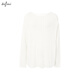 Eifli (eifini) Eifli round neck loose lazy style long sleeve pullover knit sweater for women thin top for women 2025 summer new style beige S 80-110Jin [Jin equals 0.5 kg]