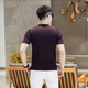 Jiayan knitted ice-seed short-sleeved T-shirt for men's new light luxury ice-seeded fashion half-sleeved T-shirt casual quality men's clothing 9902 green M [90-115Jin[Jin equals 0.5 kg]]